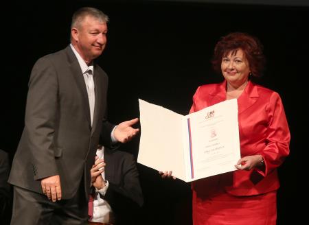 PODELITEV PRIZNANJ  FRAN GERBIČ 21 FOTO LJUBO VUKELIČ